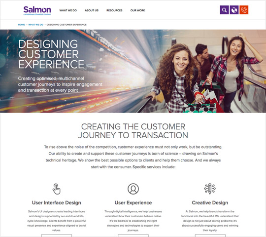 Salmon digital and web design agency