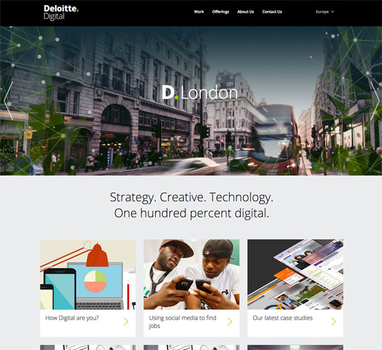 Deloitte digital and web design agency