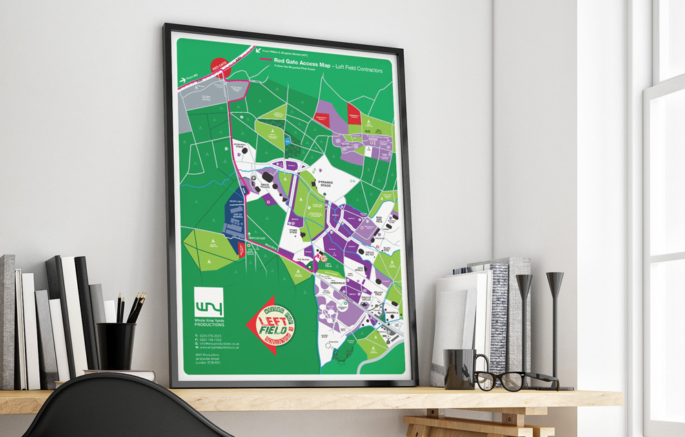 Glastonbury Festival Map Design